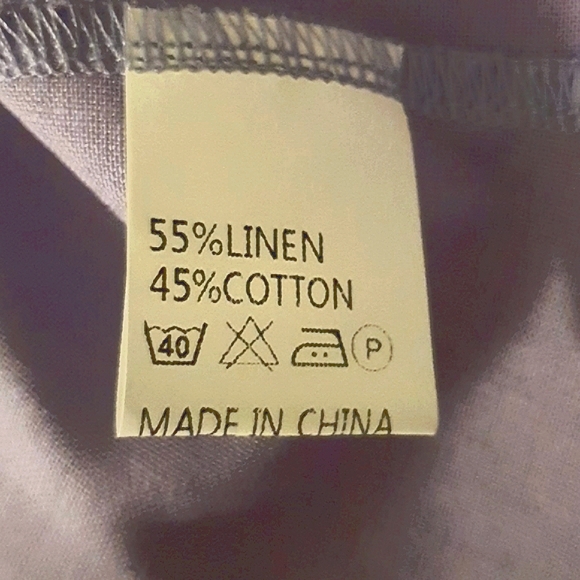 Erin Louise Size L Linen Blend Tiered A-Line Midi Lilac Dress NWT - Picture 9 of 9